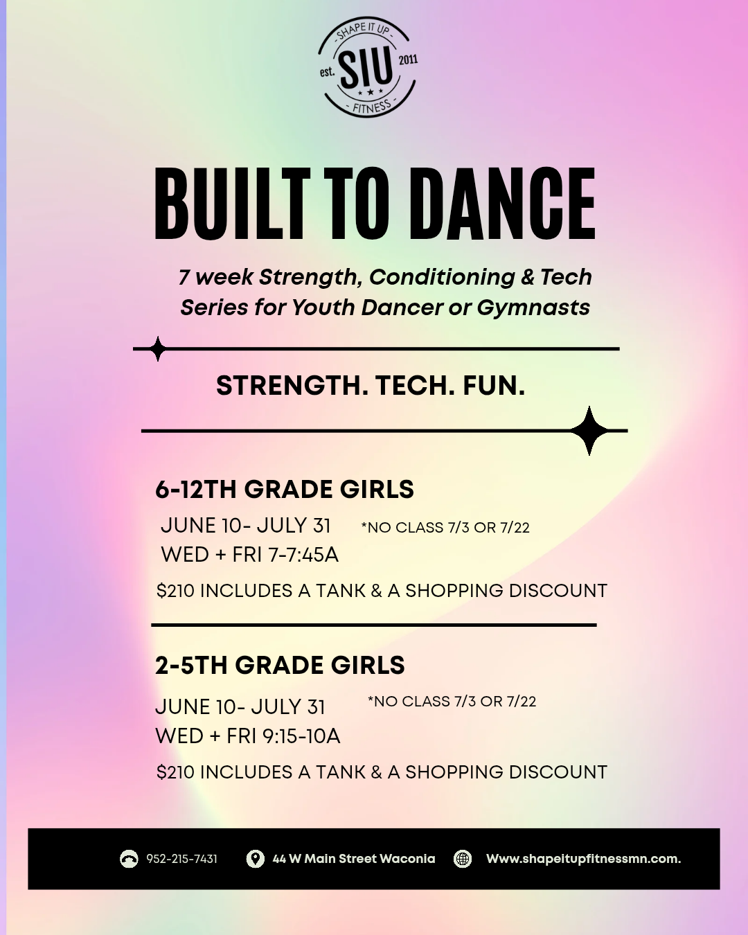 Built To Dance- 6th to 12th grade