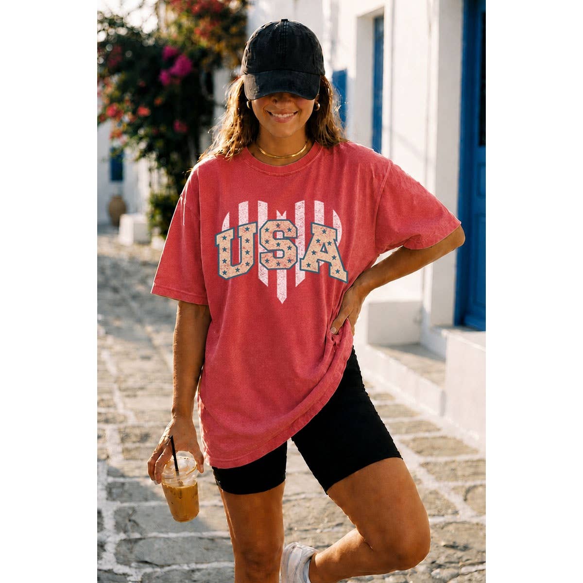 USA OVERSIZEDGRAPHIC TEE