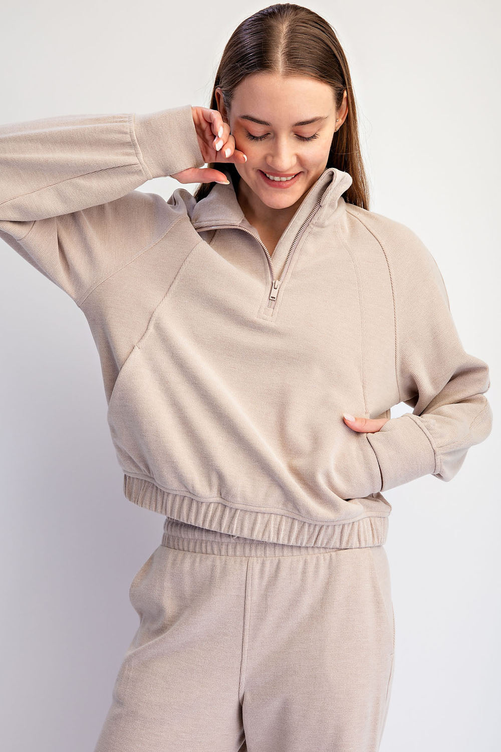 RM Ribbed Brushed Pull Over