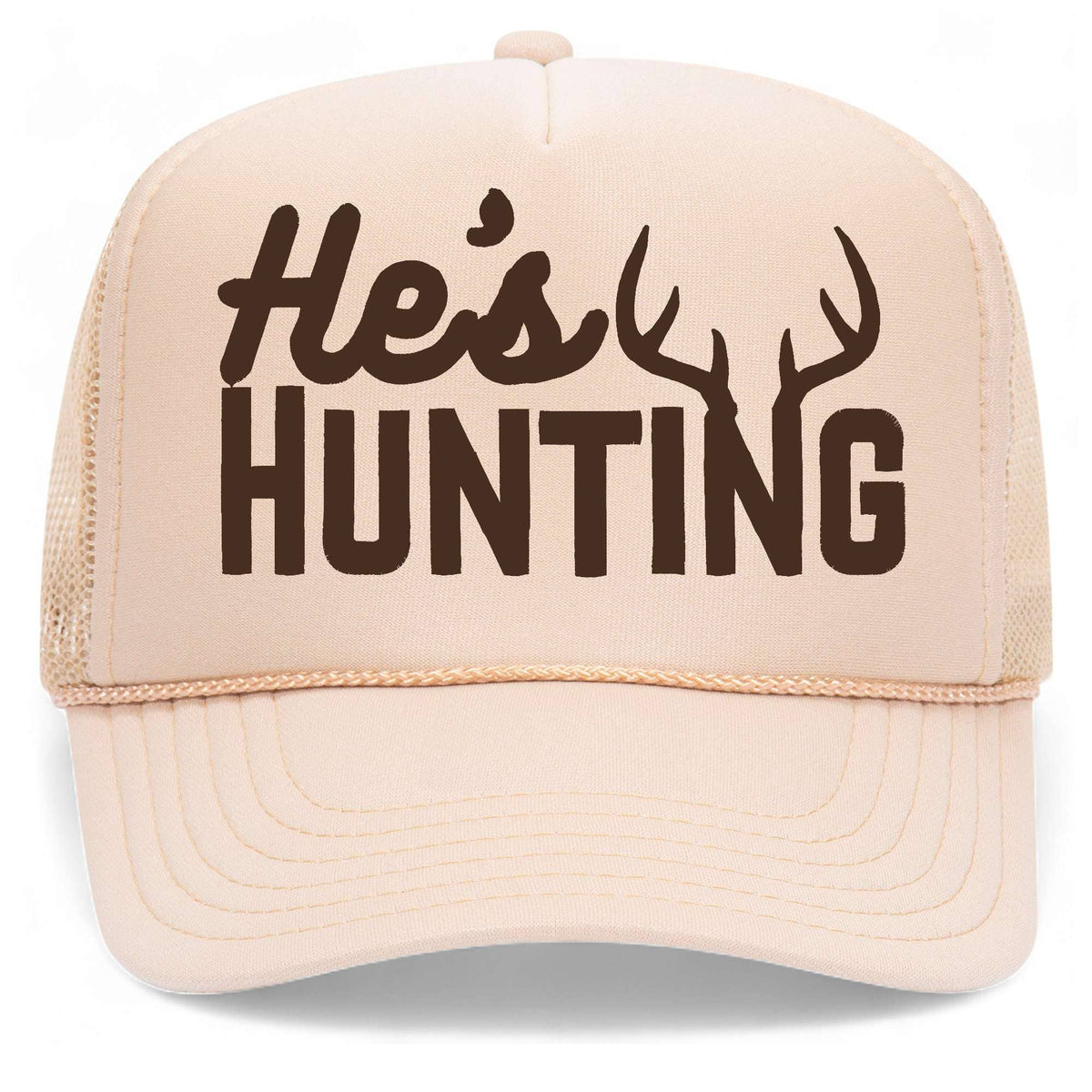 He's Hunting Foam Mesh Back Hat