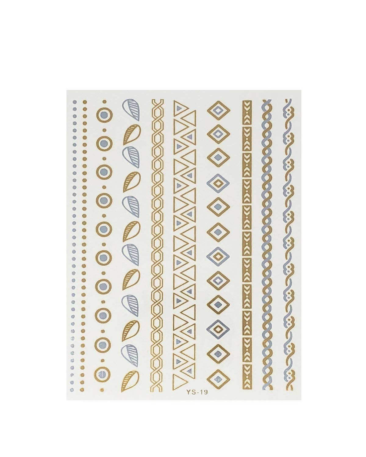 Temporary Tattoos in Metallic