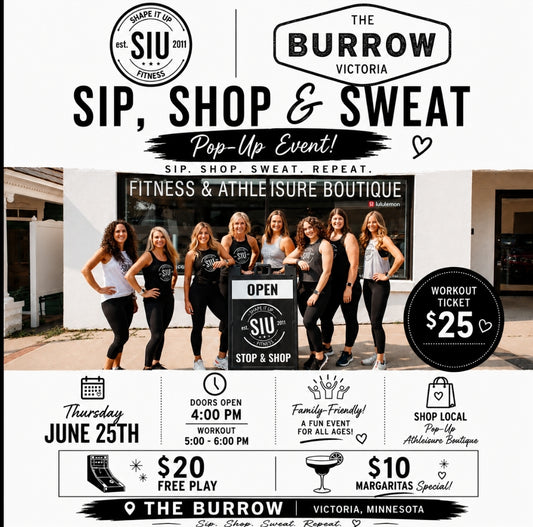 Pop Up Workout at The Burrow- Thur. June 25