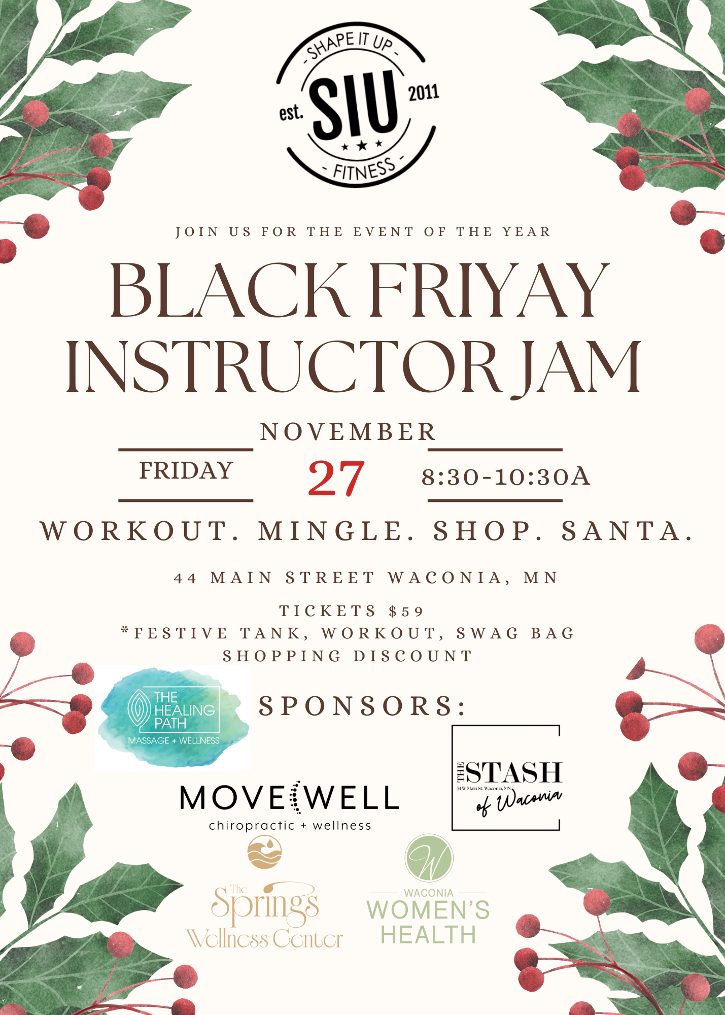 Black Friday Instructor Jam $59