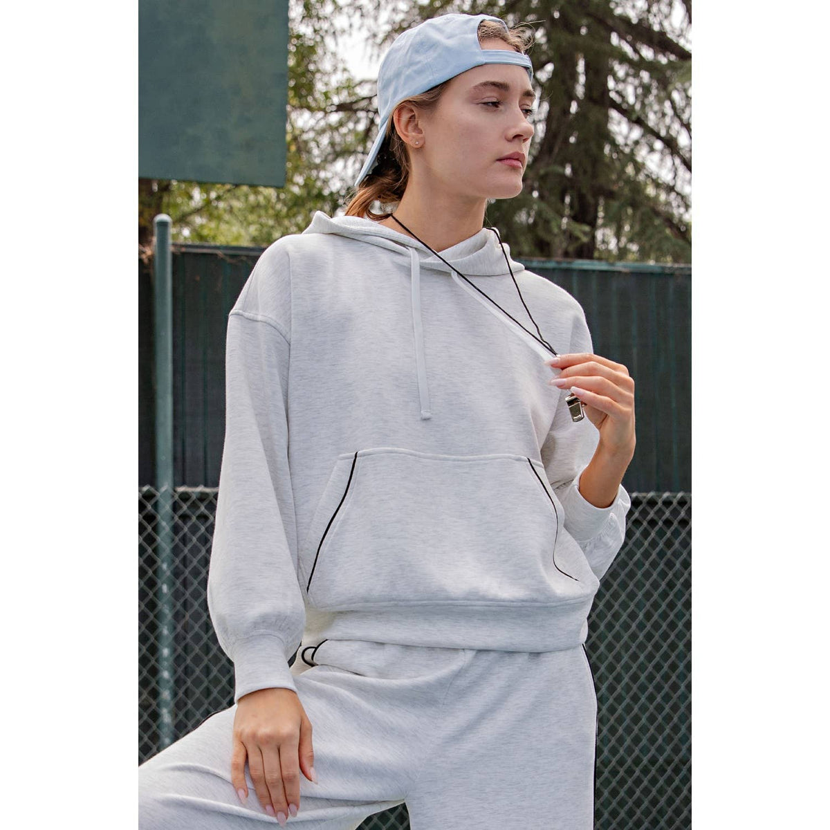MODAL SCUBA LUXE PIPING HOODIE