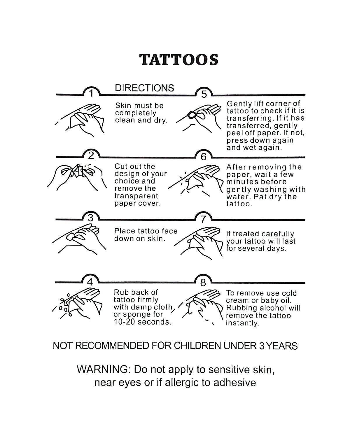 Temporary Tattoos in Metallic