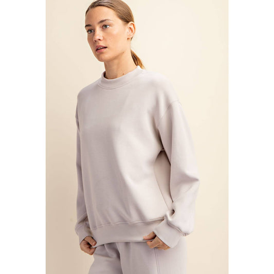 MODAL SCUBA MOCK NECK PULLOVER