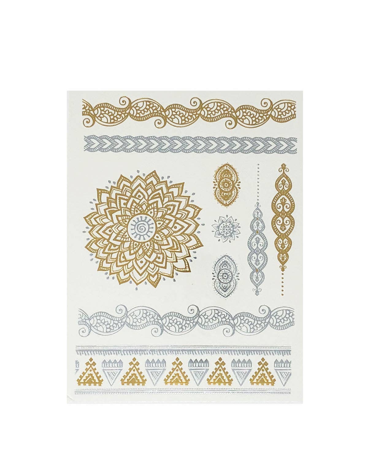 Temporary Tattoos in Metallic