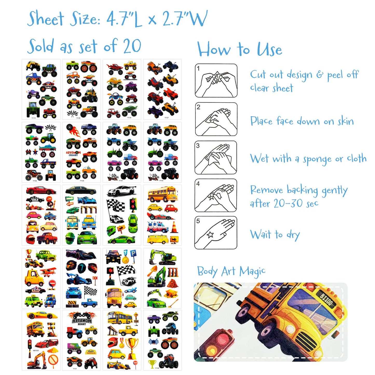 Temporary Tattoos vehicles