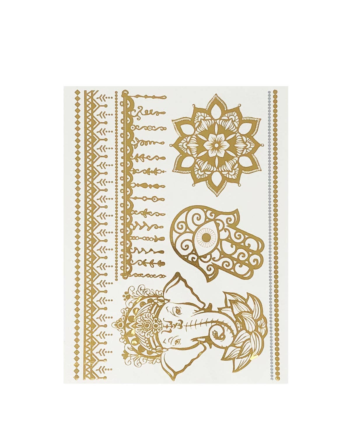 Temporary Tattoos in Metallic