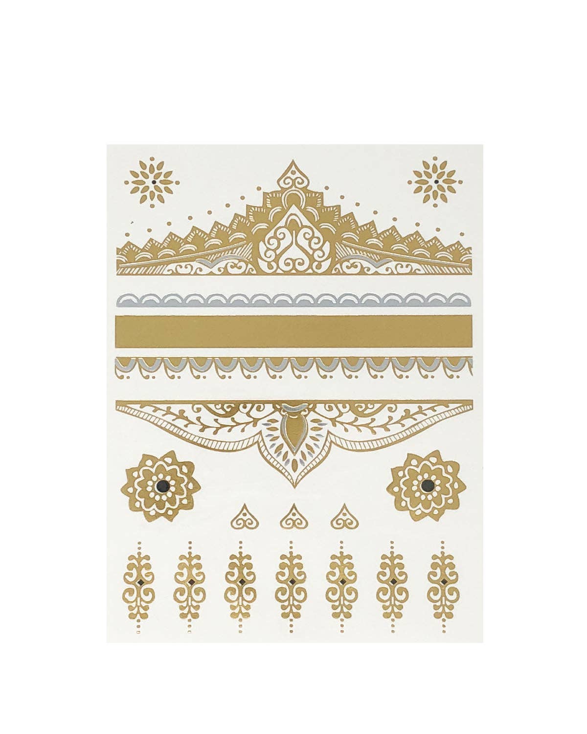 Temporary Tattoos in Metallic