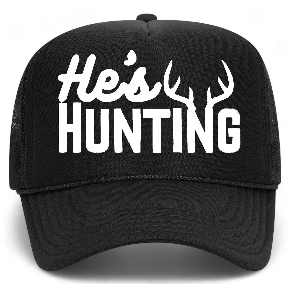 He's Hunting Foam Mesh Back Hat