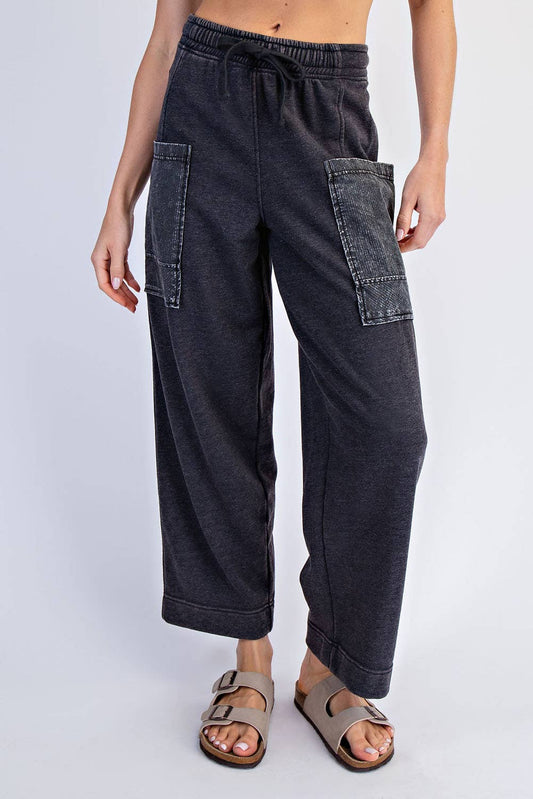 RM FRENCH TERRY CROPPED CARGO PANT