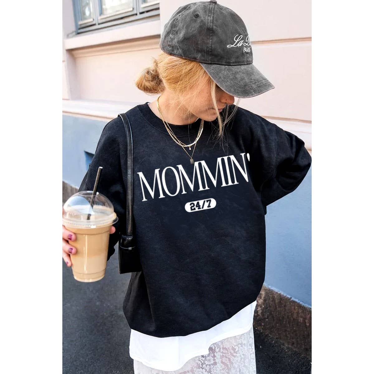 MOMMIN' 24_7 GRAPHIC SWEATSHIRTS