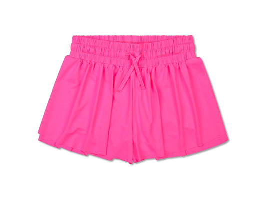Pink Butterfly Shorts (Youth Medium (10-12))