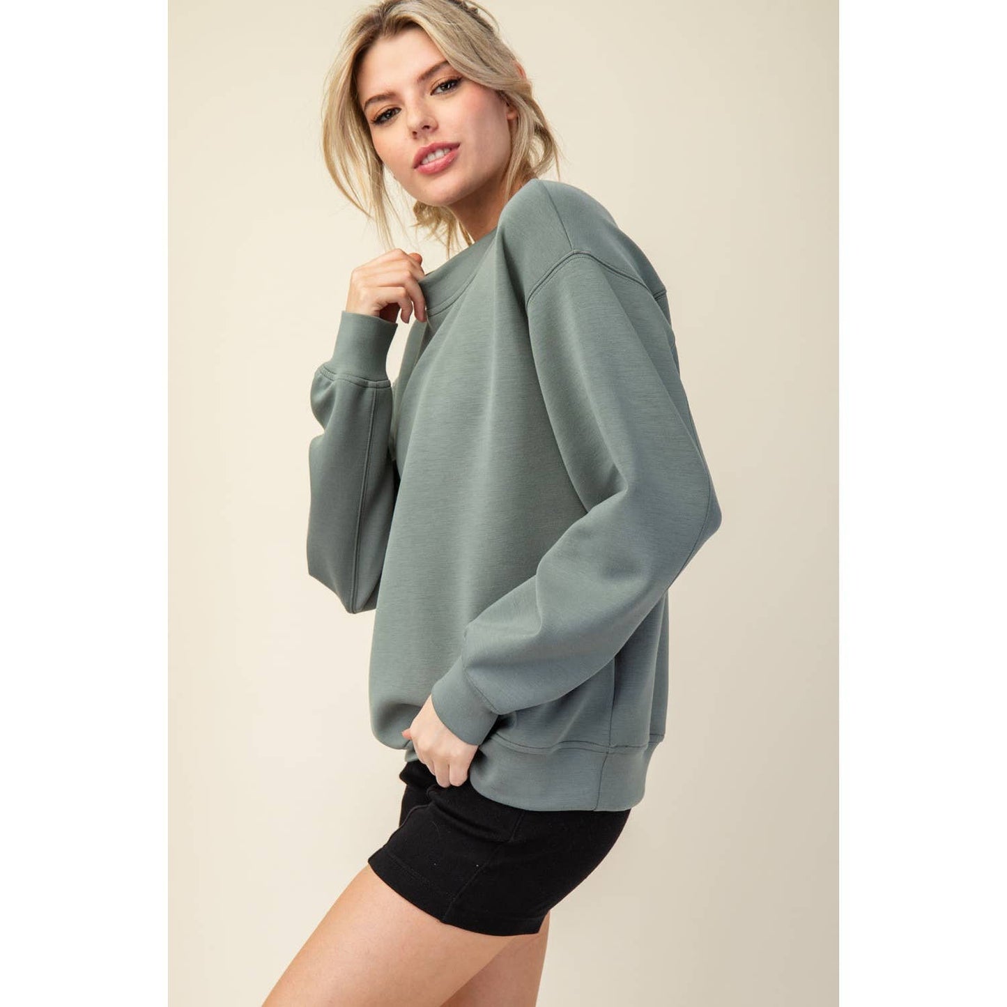 MODAL SCUBA MOCK NECK PULLOVER