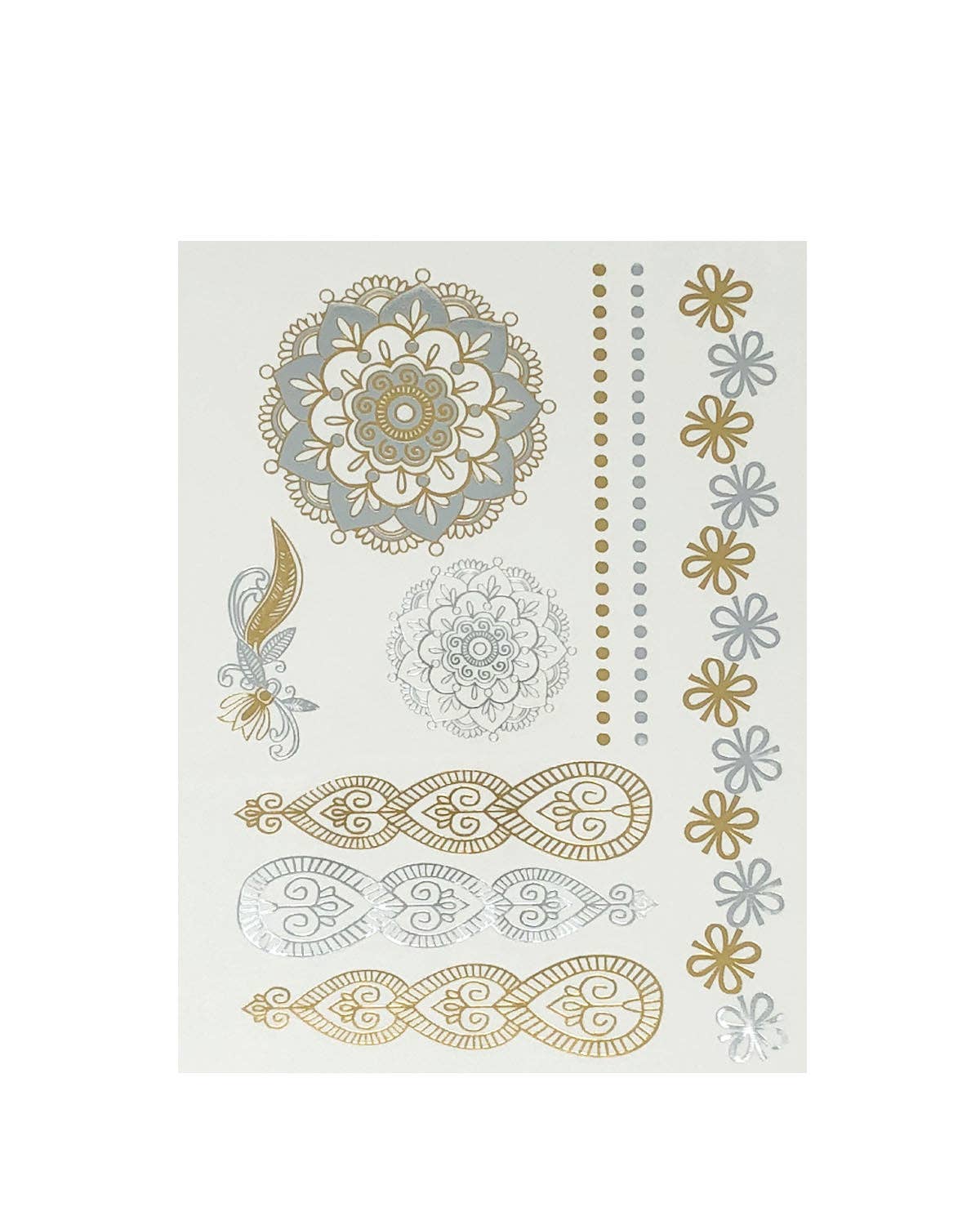 Temporary Tattoos in Metallic