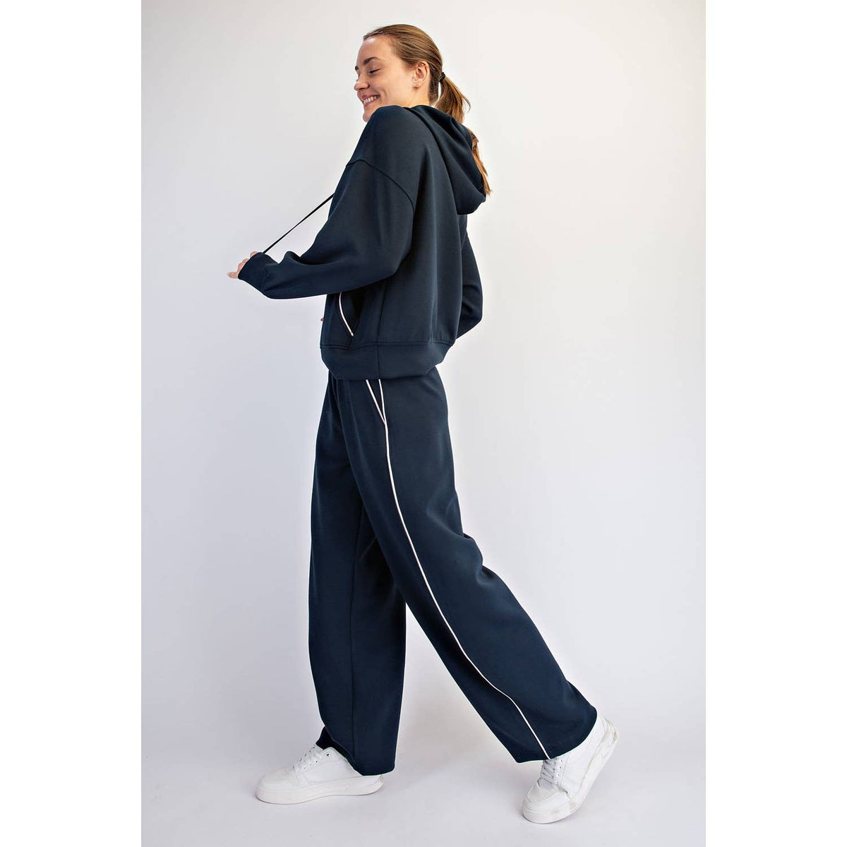 MODAL SCUBA LUXE PIPING HOODIE