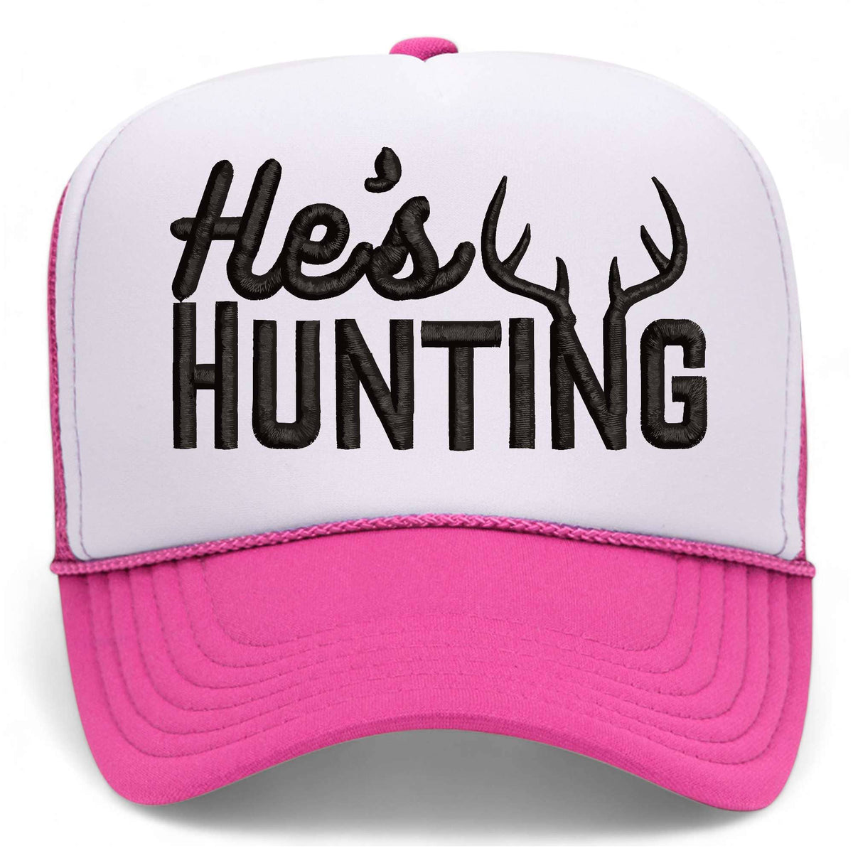 He's Hunting Foam Mesh Back Hat