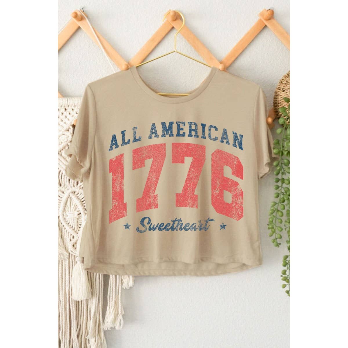 ALL AMERICAN 1776 SWEETHEART CROP TOP