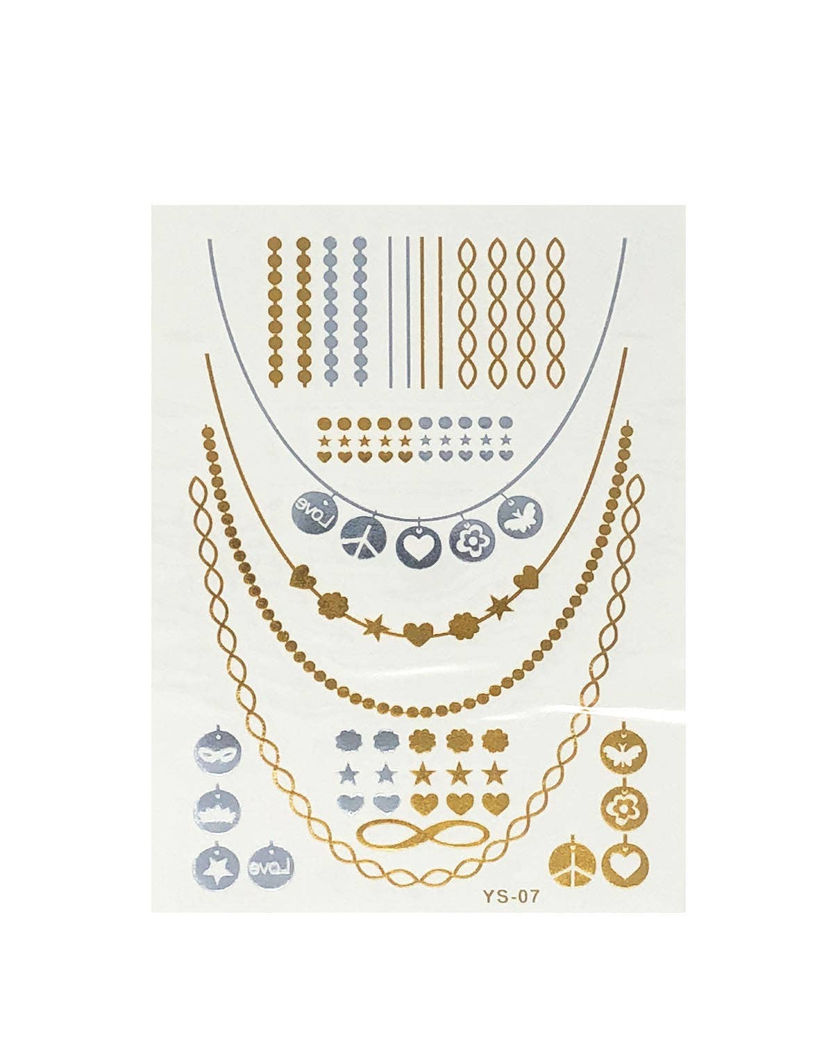 Temporary Tattoos in Metallic