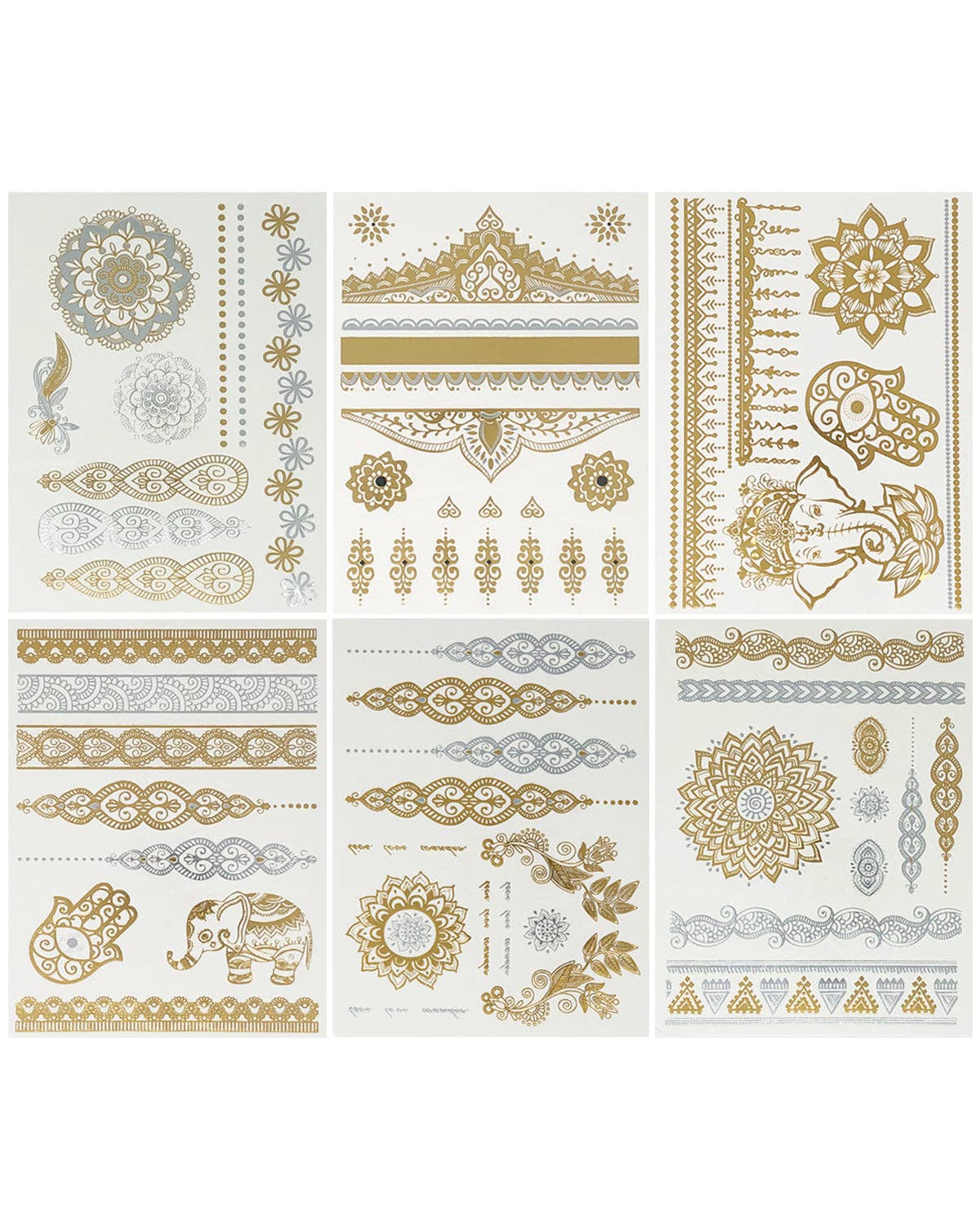 Temporary Tattoos in Metallic