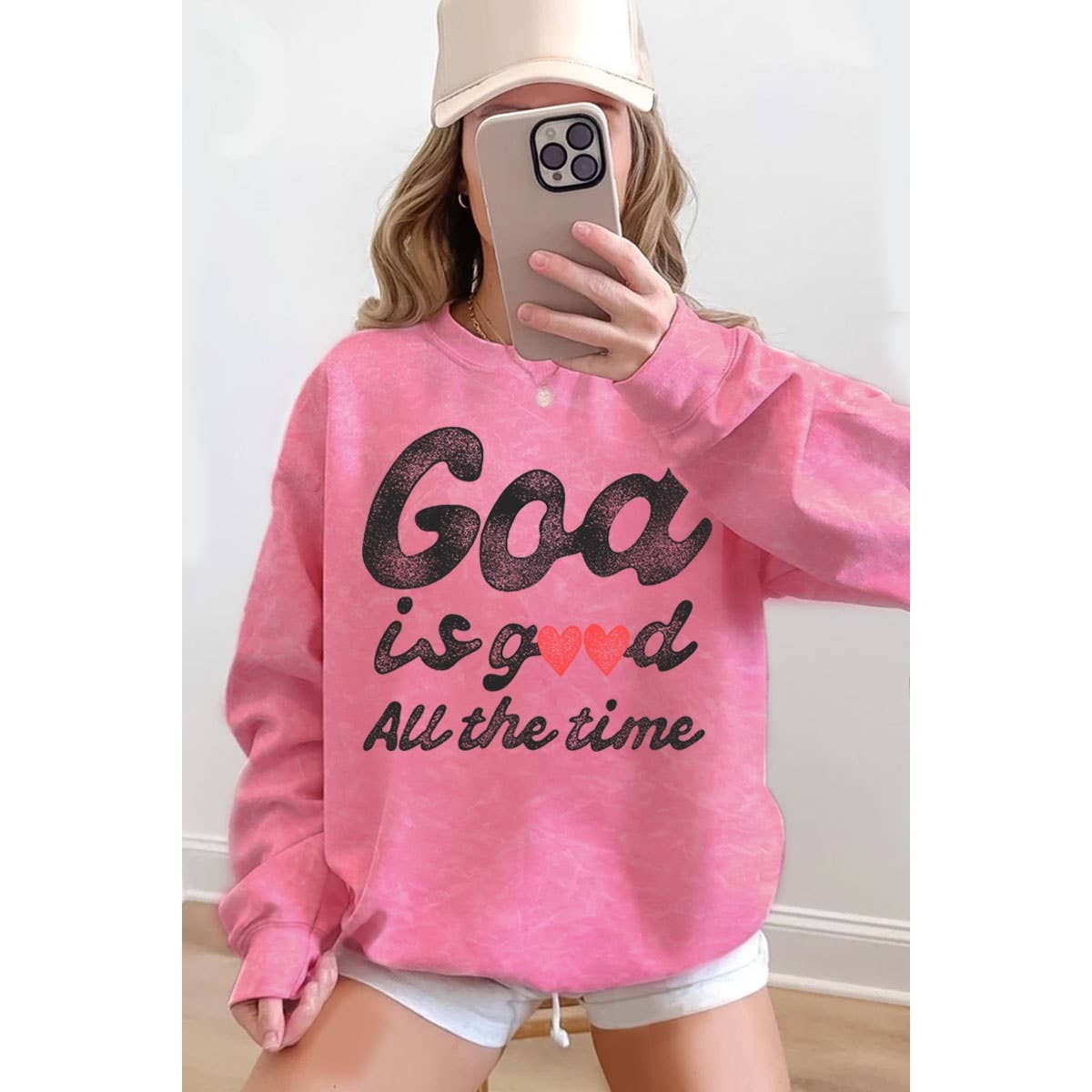 GOD IS GOOD MINERAL GRAPHIC SWEATSHIRTS
