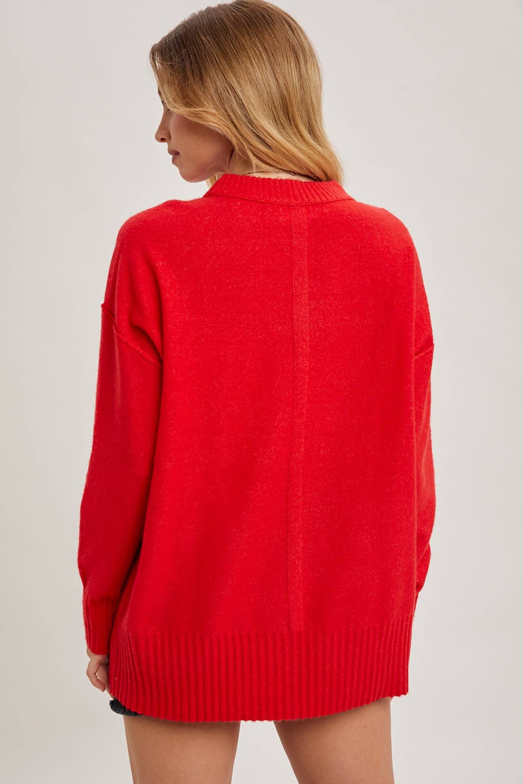CREW NECK KNIT SWEATER