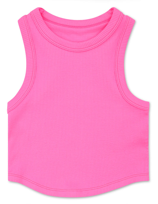 PINK CROPPED RACER BACK  (SM/MED)