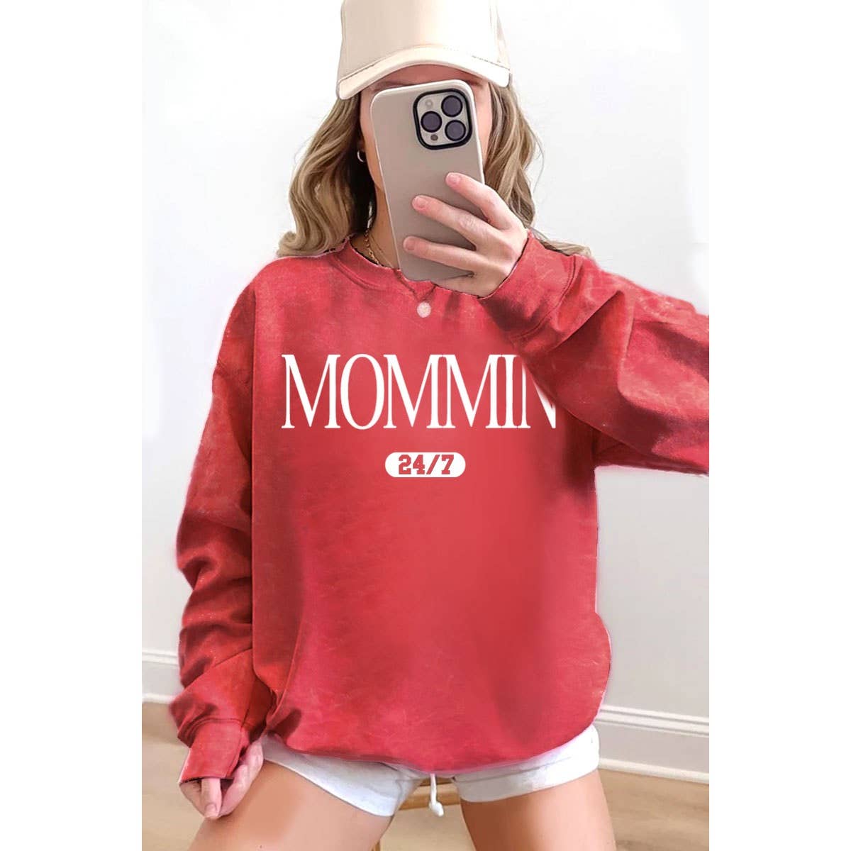 MOMMIN' 24_7 GRAPHIC SWEATSHIRTS