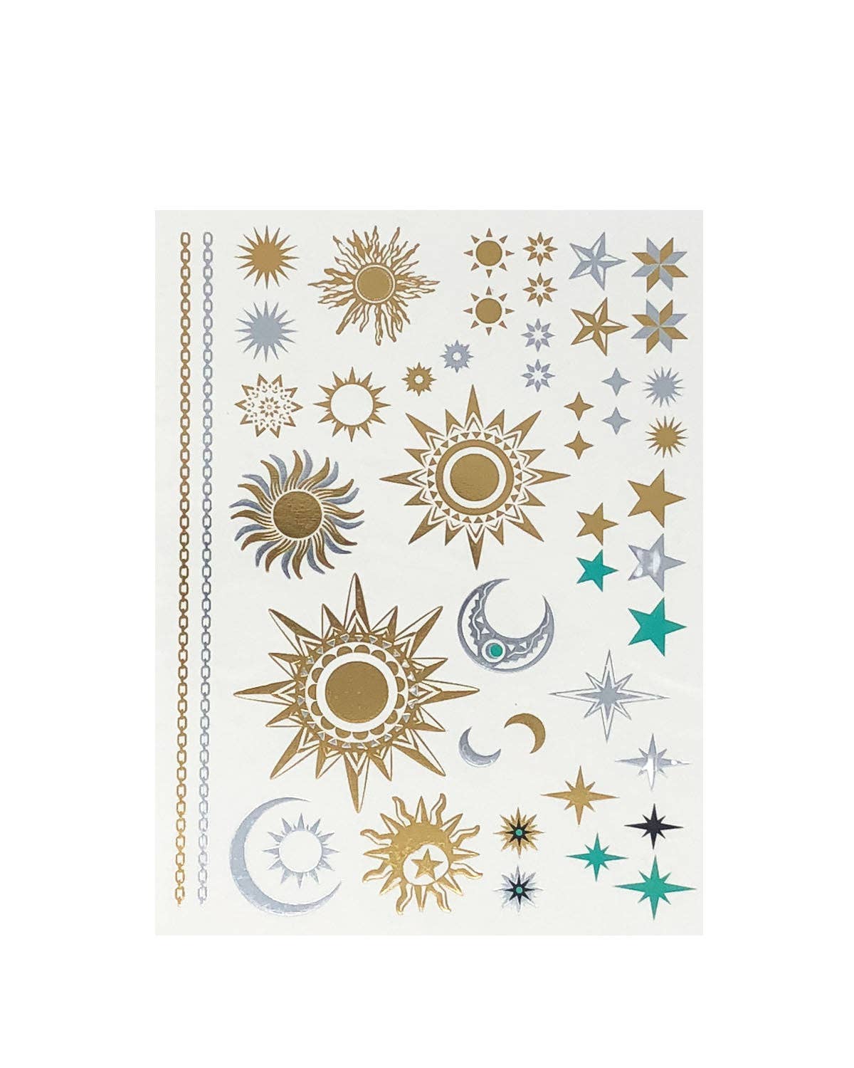 Temporary Tattoos in Metallic