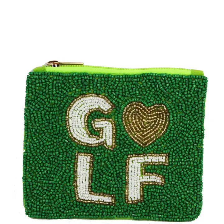 Seed Bead- Golf Coin Purse