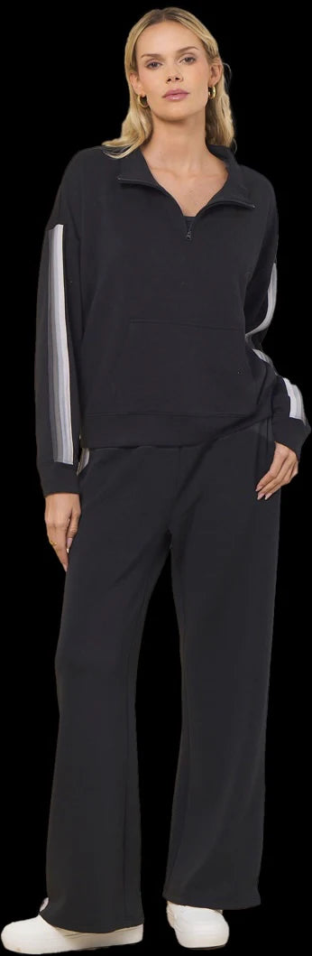 Grey Striped Sweatpants
