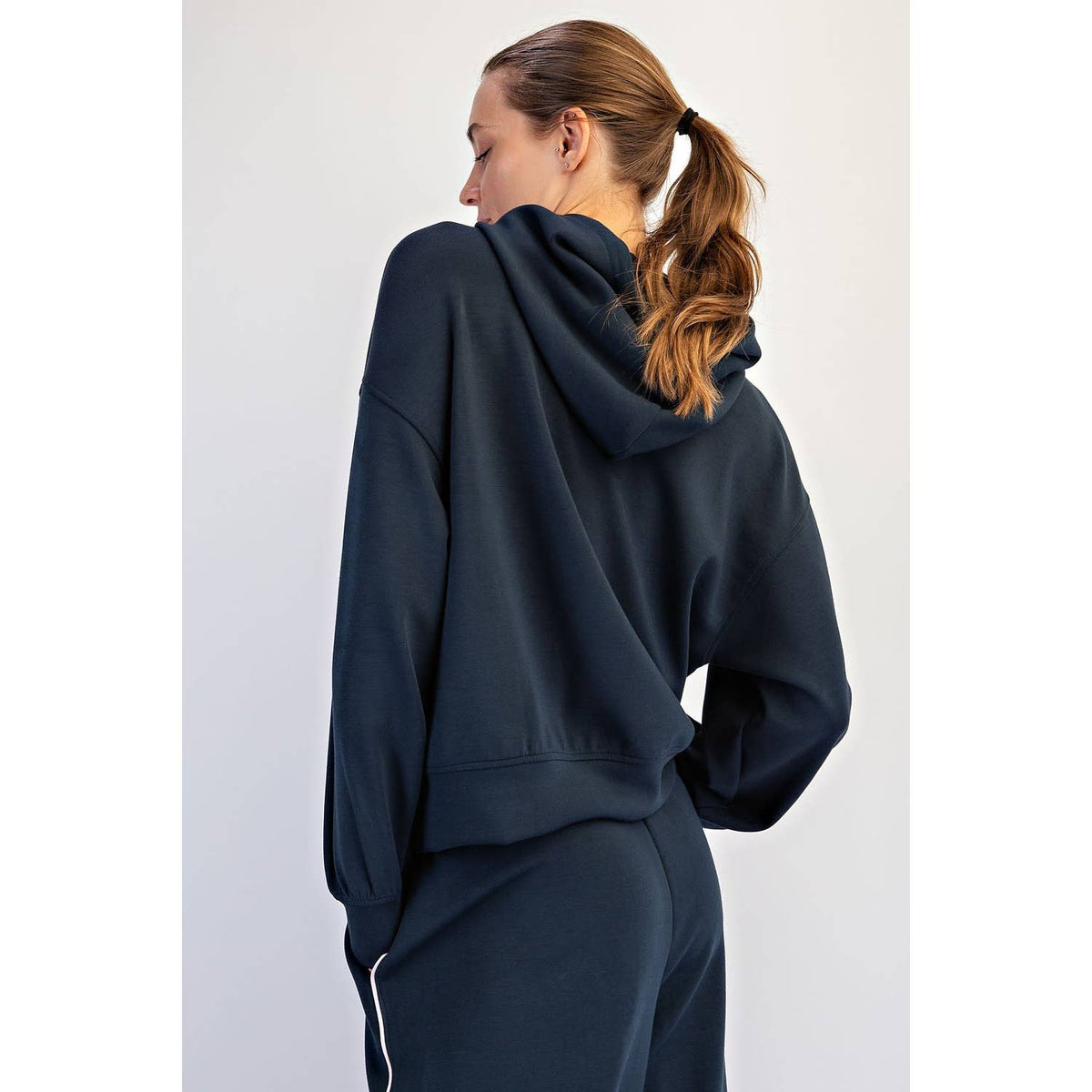MODAL SCUBA LUXE PIPING HOODIE