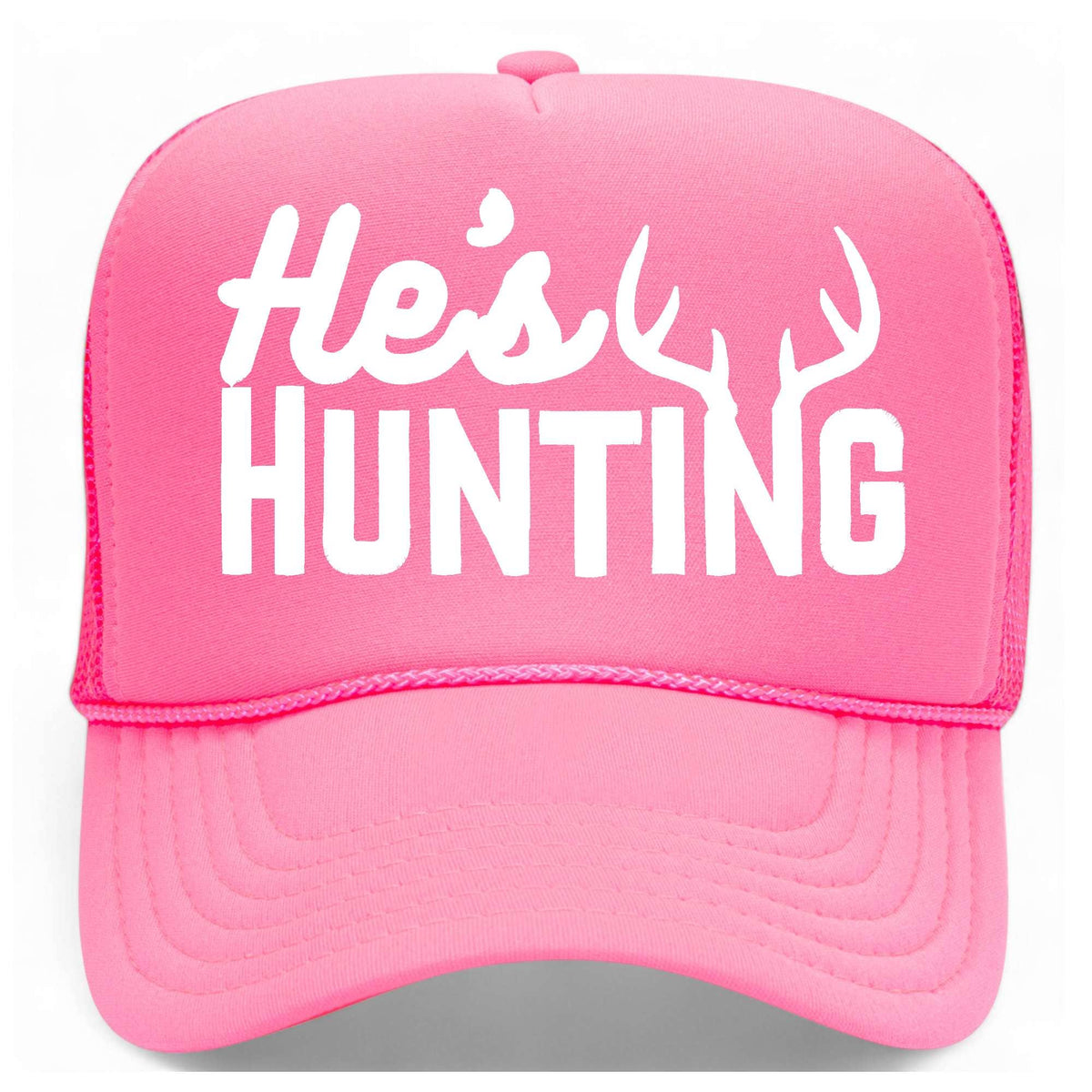 He's Hunting Foam Mesh Back Hat