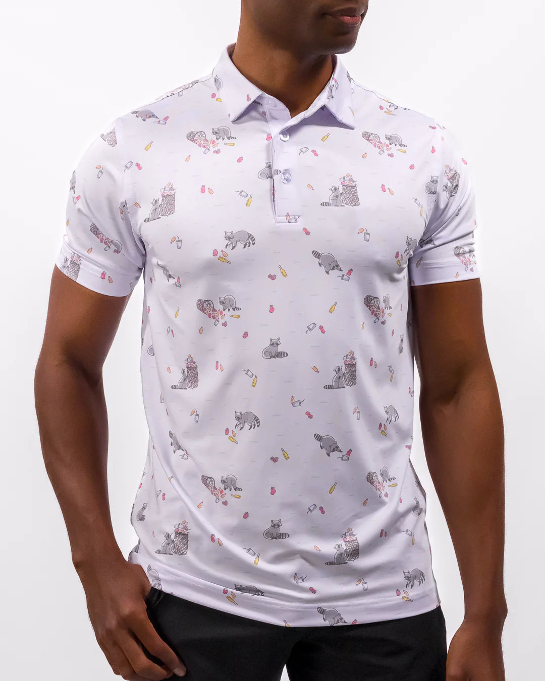 Waggle Bev Cart Bandit Mens polo