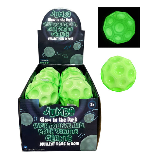 Jumbo Glow in the Dark Super High Bounce Ball