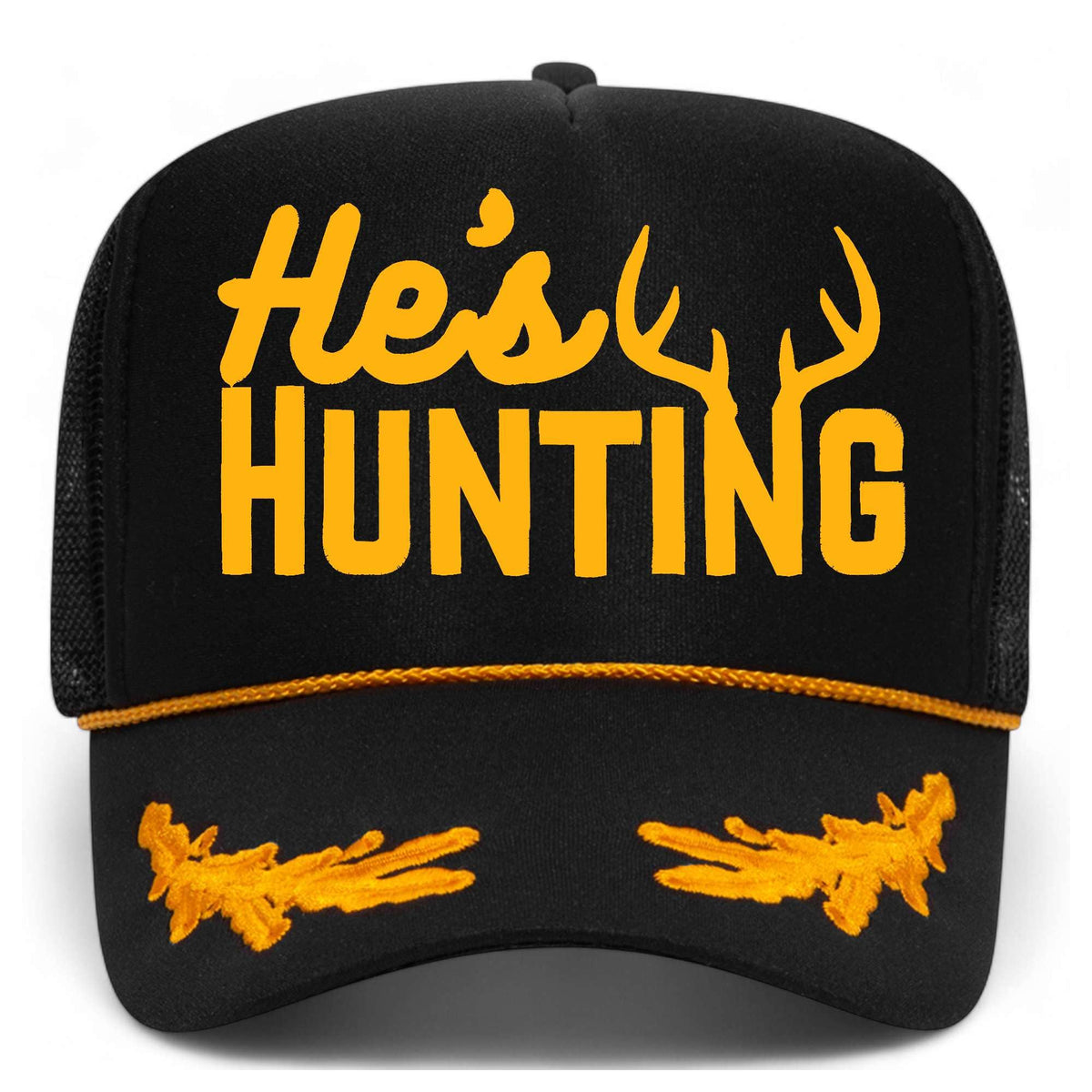 He's Hunting Foam Mesh Back Hat