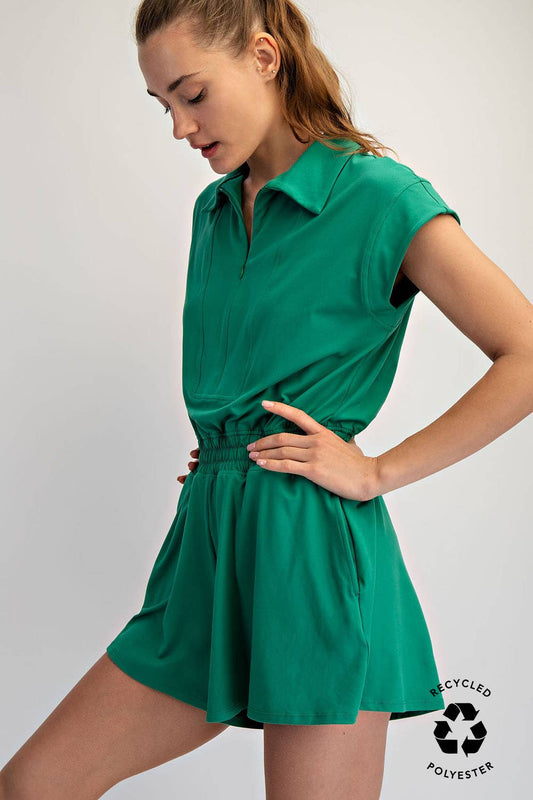 RM QUARTER ZIP ROMPER