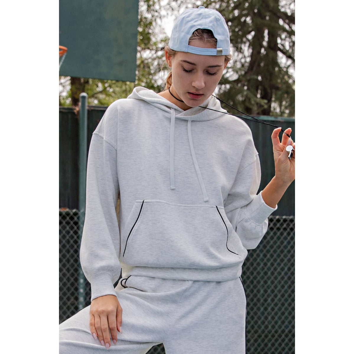 MODAL SCUBA LUXE PIPING HOODIE