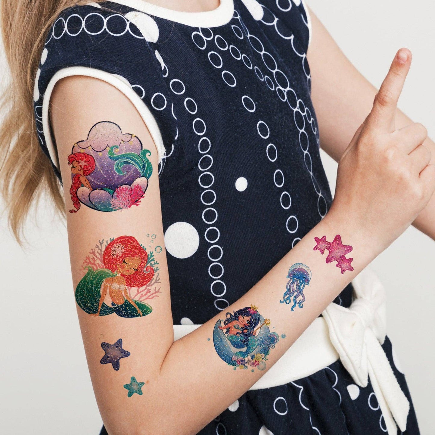 Glitter Temporary Tattoos Mermaids