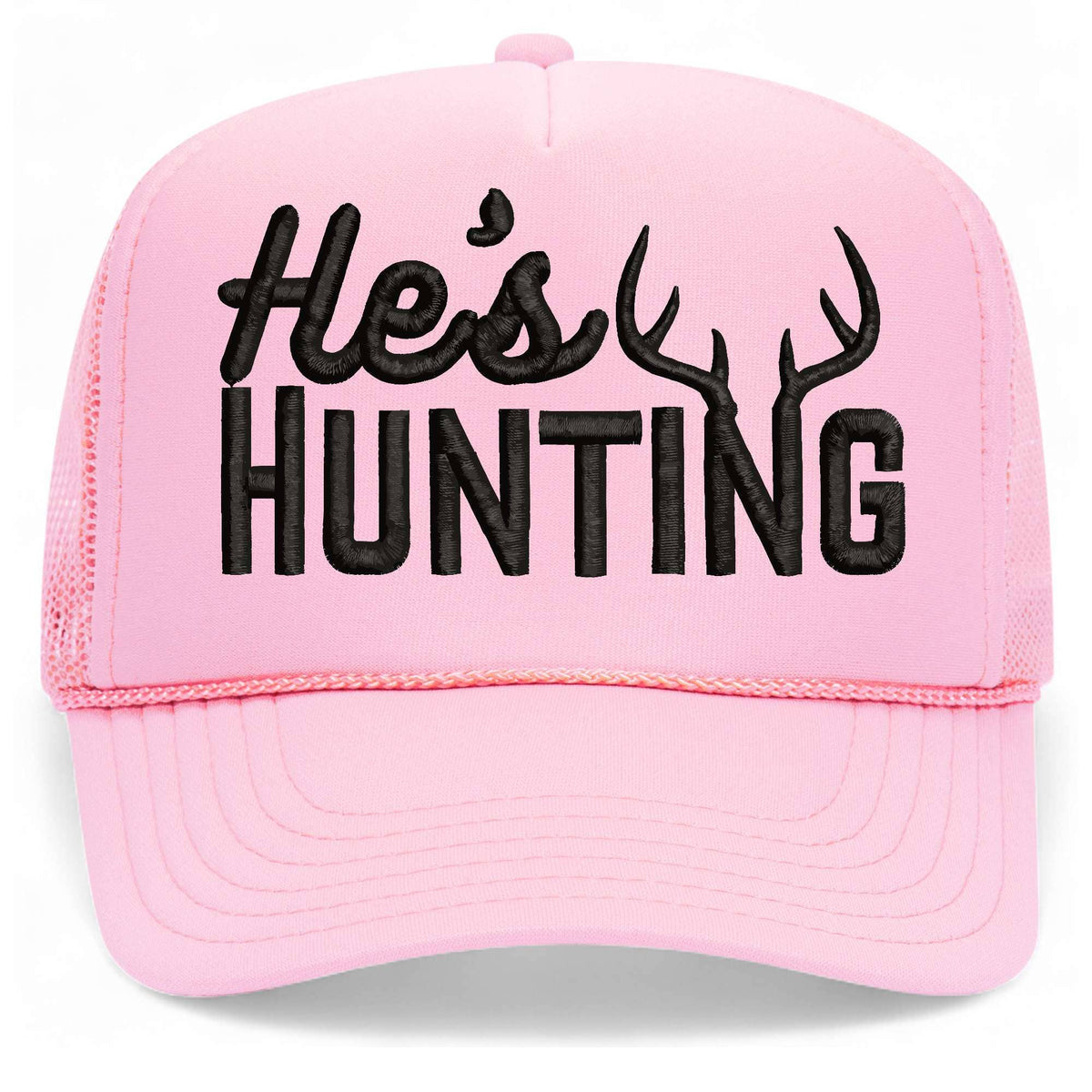 He's Hunting Foam Mesh Back Hat