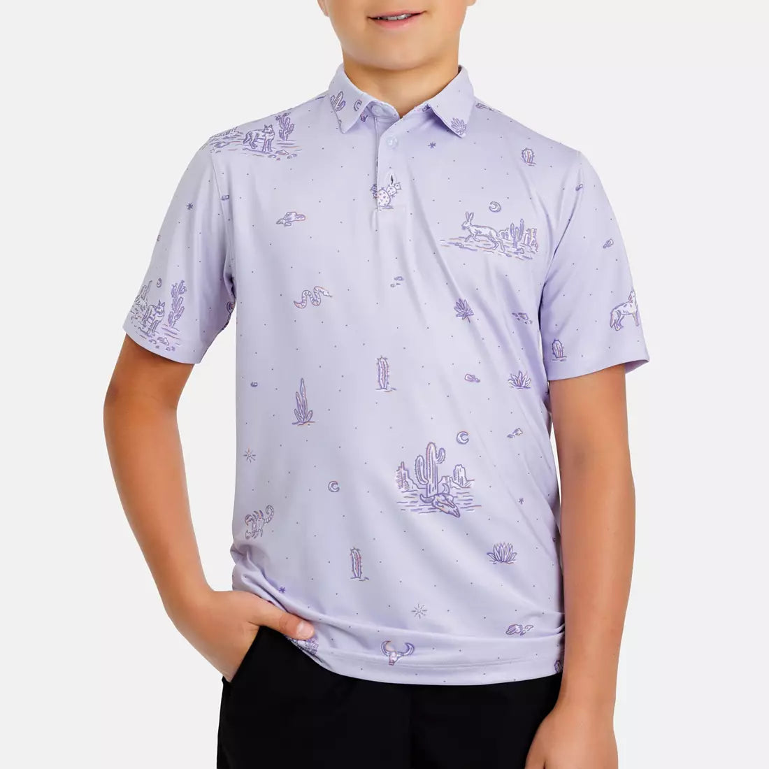 Waggle Dry Heat Boy's Polo