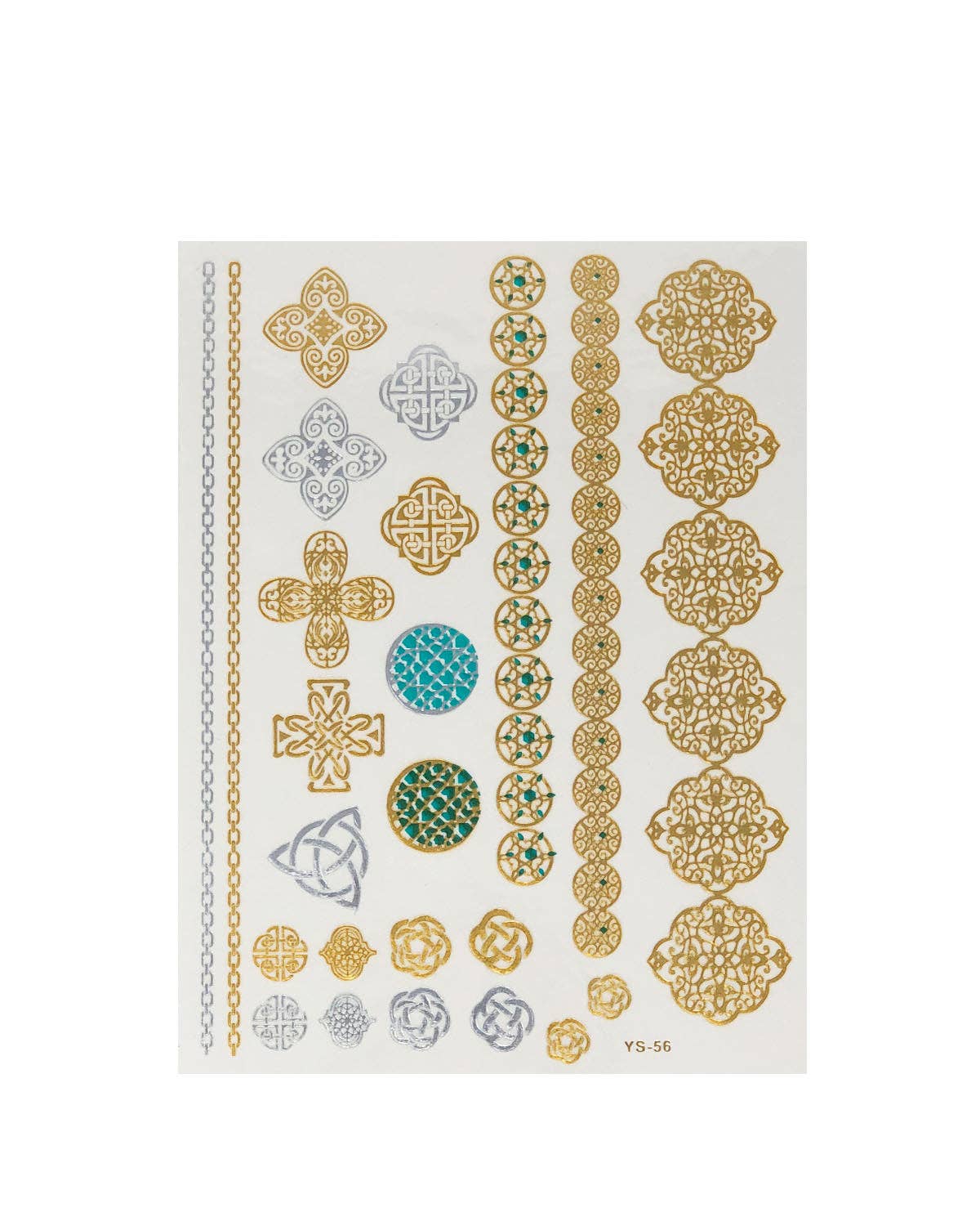 Temporary Tattoos in Metallic