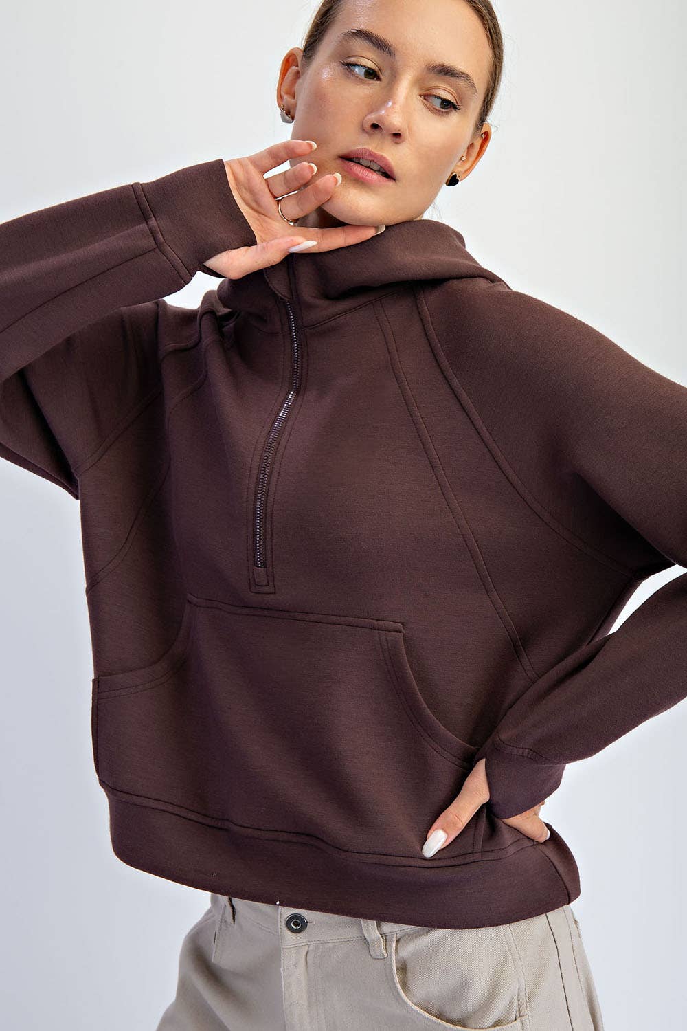 RM QUARTER ZIP HODDIE