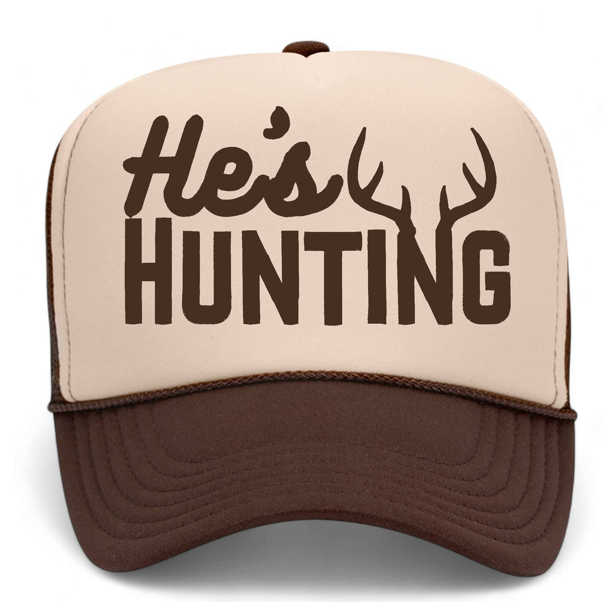 He's Hunting Foam Mesh Back Hat