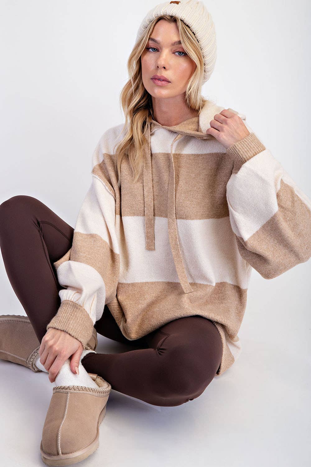 RM STRIPED OVERSIZED SWEATER