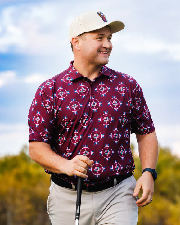 Waggle Longhorn Men's Polo