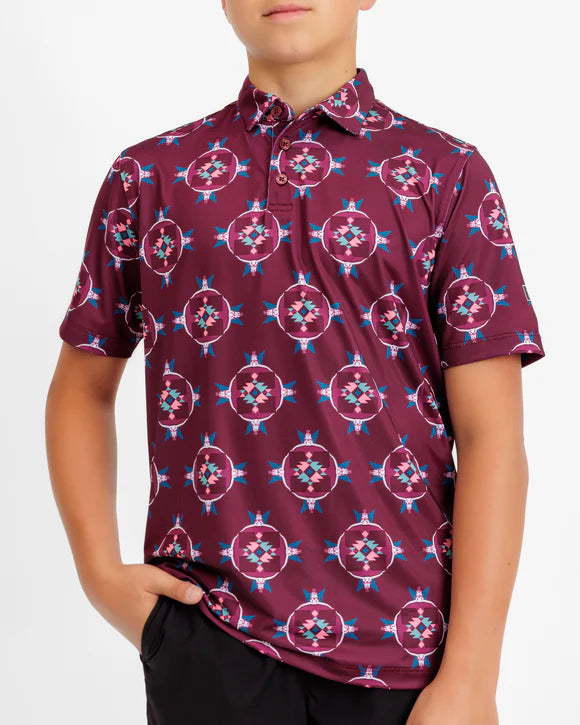 Waggle Longhorn Ledge Boys Polo