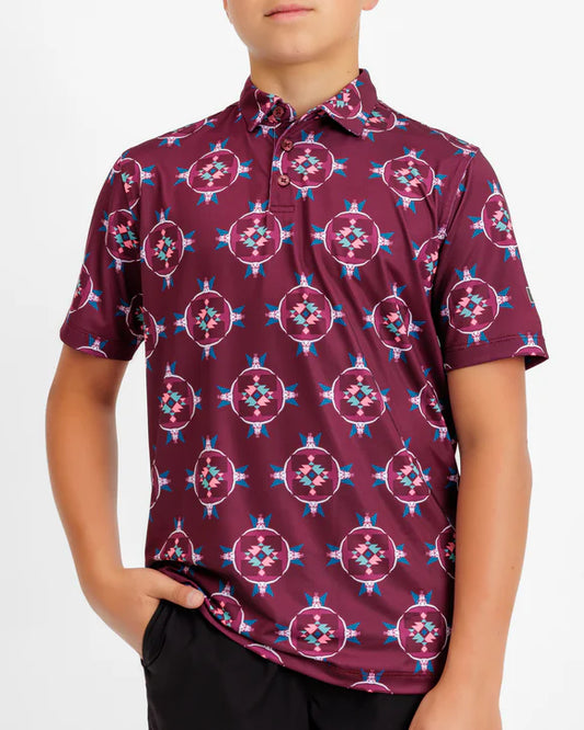 Waggle Longhorn Ledge Boys Polo